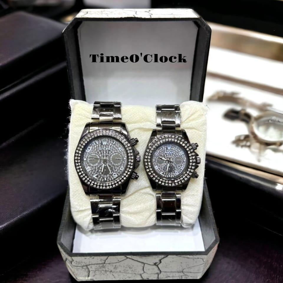 Analogue Chain Strap Premium Couple Watches