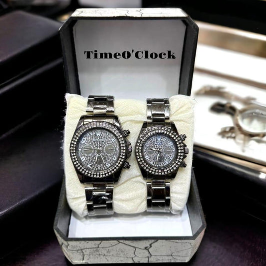 Analogue Chain Strap Premium Couple Watches